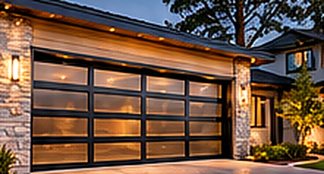 New modern garage door installation in Manteca and Stockton CA